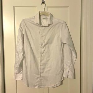 Boys Calvin Klein Button Down Collared Dress Shirt
